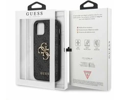 Dėklas GUESS GUHCP12M4GMGGR IPHONE 12/12 PRO 6.1 "GRAY/GRAY HARDCASE 4G BIG METAL LOGO