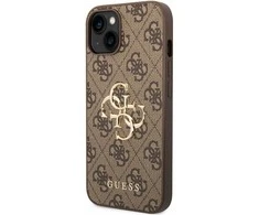 Dėklas GUESS GUHCP14S4S4GBBB IPHONE 14/15/13 6.1 "BRONZE / BROWN HARDCASE 4G BIG METAL LOGO