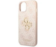 Dėklas GUESS GUHCP15S4GPIPI IPHONE 15/14/13 6.1 "Rožinis / Rožinis HARDCASE 4G BIG METAL LOGO