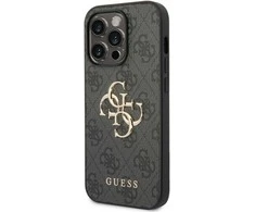Dėklas GUESS GUHCP15L4L4GGRGGR IPHONE 15 PRO 6.1 "GRAY/GRAY HARDCASE 4G BIG METAL LOGO