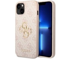 Dėklas GUESS GUHCP15S4GPIPI IPHONE 15/14/13 6.1 "Rožinis / Rožinis HARDCASE 4G BIG METAL LOGO