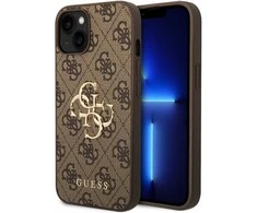 Dėklas GUESS GUHCP15S4GBBB IPHONE 15/14/13 6.1 "BRONZE / BROWN HARDCASE 4G BIG METAL LOGO