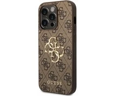 Dėklas GUESS GUHCP15X4GBBB IPHONE 15 PRO MAX 6.7 "BRONZE/BROWN HARDCASE 4G BIG METAL LOGO