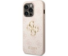 Dėklas GUESS GUHCP15L4L4GPIPI IPHONE 15 PRO 6.1 "Rožinis/Rožinis HARDCASE 4G BIG METAL LOGO