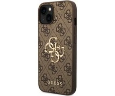 Dėklas GUESS GUHCP15S4GBBB IPHONE 15/14/13 6.1 "BRONZE / BROWN HARDCASE 4G BIG METAL LOGO