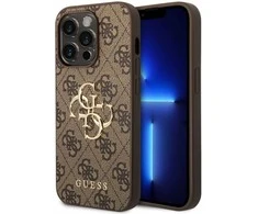 Dėklas GUESS GUHCP15X4GBBB IPHONE 15 PRO MAX 6.7 "BRONZE/BROWN HARDCASE 4G BIG METAL LOGO