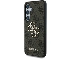 Guess Big 4G Logo Classic Logo Samsung Galaxy S25 dėklas telefonui rudos spalvos