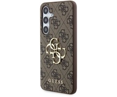 Samsung Galaxy S24 Plus Guess dėklas 4G Big Metal Logo (GUHCS24M4GMGBR) rudos spalvos