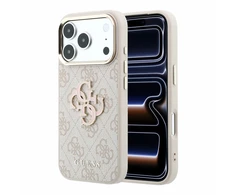 Dėklas Guess 4G &amp; Big Resin Logo, skirtas iPhone 18 Pro Max / 17 Pro Max, rožinė