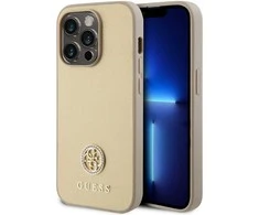 Dėklas GUESS GUHCP15XPS4DGPD IPHONE 15 PRO MAX 6.7 "ZLOTY/GOLD HARDCASE STRASS METAL LOGO