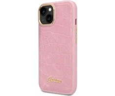 Dėklas GUESS GUHCP14MHGCRHP IPHONE 14 PLUS / 15 PLUS 6.7 "Rožinis / Rožinis HARDCASE CROCO COLLECTION