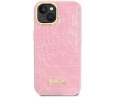 Dėklas GUESS GUHCP14MHGCRHP IPHONE 14 PLUS / 15 PLUS 6.7 "Rožinis / Rožinis HARDCASE CROCO COLLECTION