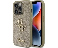 Dėklas GUESS GUHCP15LHG4SGD IPHONE 15 PRO 6.1 "GOLD/GOLD HARDCASE GLITTER SCRIPT BIG 4G