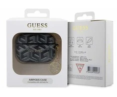 Apple AirPods Pro ausinių dėklas Guess GCube Charm (GUAPPGCE4CK) juodos spalvos