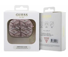 Apple AirPods Pro ausinių dėklas Guess GCube Charm (GUAPPGCE4CP) rožinės spalvos
