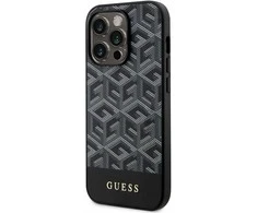 Apple iPhone 14 Pro Guess dėklas GCube Stripes MagSafe (GUHMP14LHGCFSEK) juodos spalvos