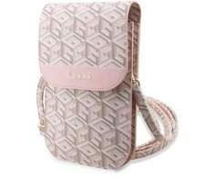Guess krepšys telefonui GUWBHGCFSEP pink Piniginė GCube Stripe