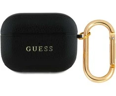 Guess PU Grained Classic Logo Apple AirPods 3 dėklas jūsų ausinėms juodos spalvos