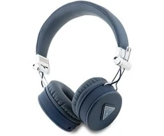 Guess ausinės Bluetooth ENC GUBH70PGTSPSB mėlynos spalvos Grained Classic Round Shape