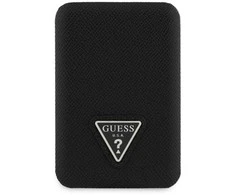 Guess PU Grained Triangle Logo MagSafe Powerbank 5000mAh juodos spalvos