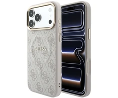 Guess Embossed 4G Classic MagSafe Dėklas skirtas iPhone 18 Pro / iPhone 17 Pro Rožinė