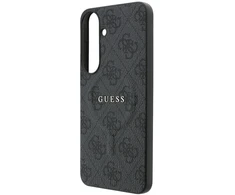 Guess Embossed 4G Ring Classic Logo MagSafe dėklas Samsung Galaxy S26 FE juodas