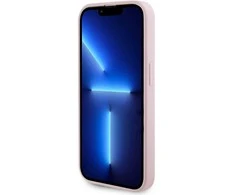 Apple iPhone 15 Pro Guess dėklas Saffiano MagSafe (GUHMP15LPSAHMCP) rožinės spalvos