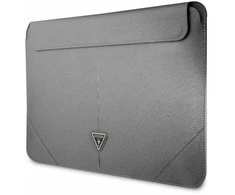 įmautė kompiuteriui Guess Saffiano Triangle Logo (GUCS14PSATLG) sidabro spalvos