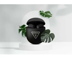 GUESS belaidės ausinės bluetooth TWS + docking station GUTWST82TRK (Triangle Logo) juodas