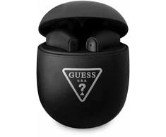 GUESS belaidės ausinės bluetooth TWS + docking station GUTWST82TRK (Triangle Logo) juodas