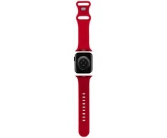 Apyrankė Apple Watch 1 / 2 / 3 / 4 / 5 / 6 / SE / 7 / 8 (38 / 40 / 41 mm) Hello Kitty Strap Silicone Kitty Head (HKAWMSCHBLR) raudonos spalvos
