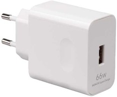 HN-200330E00 Honor Super Charge USB-A Travel Charger 66W Baltas (Service Pack)