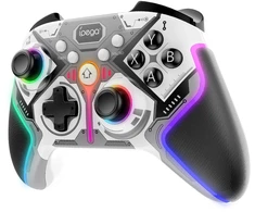 iPega 9666HH Bluetooth RGB žaidimų pultas, skirtas Android/iOS/PS3/PS4/PC/N-Switch, pilkas (pažeista pakuotė)