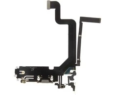Iphone Lcd iPhone 14 Pro Max Flex kabelis su įkrovimo jungtimi Sidabrinis