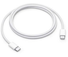 iPhone Data Cable USB-C/USB-C Woven Baltas OEM (Bulk)