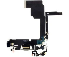 Dėklas Iphone Lcd „iPhone 15 Pro“ lankstusis laidas su įkrovimo jungtimi, baltas