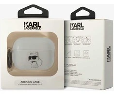 Karl Lagerfeld KLAP2HNCHTCT Airpods Pro 2 (2022/2023) dėklas skaidrus Ikonik Choupette