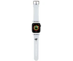 Apyrankė Apple Watch 4 / 5 / 6 / 7 / 8 / SE (38 / 40 / 41 MM) Karl Lagerfeld 3D Rubber Choupette Head (KLAWMSLCNH) baltos spalvos