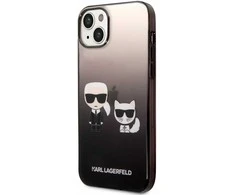 Dėklas Karl Lagerfeld KLHCP14MTGKCK IPHONE 14 PLUS / 15 PLUS 6.7 "HARDCASE JUODA / Juodas GRADIENT IKONIK KARL &amp; CHOUPETTE