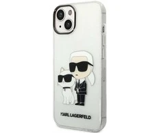 Dėklas Karl Lagerfeld KLHCP14MHNKCTGT IPHONE 14 PLUS / 15 PLUS 6.7 "TRANSPARENT HARDCASE GLITER KARL &amp; CHUPETTE