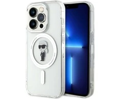 Apple iPhone 15 Pro Karl Lagerfeld dėklas IML Ikonik MagSafe (KLHMP15LHFCKNOT) skaidrus