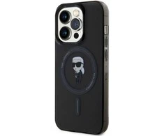 Karl Lagerfeld dėklas skirtas Apple iPhone 15 Pro KLHMP15LHFCKNOK (Ikonik + MAG) juodos spalvos