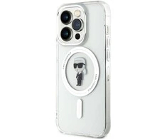 Apple iPhone 15 Pro Karl Lagerfeld dėklas IML Ikonik MagSafe (KLHMP15LHFCKNOT) skaidrus