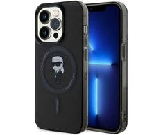 Karl Lagerfeld dėklas skirtas Apple iPhone 15 Pro KLHMP15LHFCKNOK (Ikonik + MAG) juodos spalvos