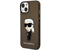 Dėklas Karl Lagerfeld KLHCP14MHNIKTCK IPHONE 14 PLUS / 15 PLUS 6.7 "Juodas / Juodas HARDCASE IKONIK Karl Lagerfeld
