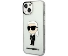 Dėklas Karl Lagerfeld KLHCP14MHNIKTCT IPHONE 14 PLUS / 15 PLUS 6.7 "TRANSPARENT HARDCASE IKONIK Karl Lagerfeld