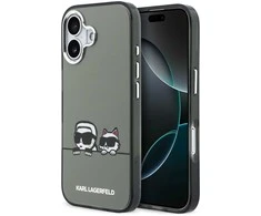 Karl Lagerfeld IML K&CH Heads Logo MagSafe dėklas skirtas Apple iPhone 17 juodos spalvos