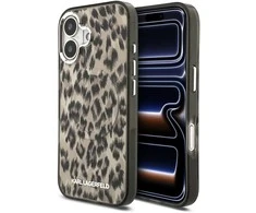 Karl Lagerfeld IML Leopard MagSafe dėklas skirtas Apple iPhone 17 Brown