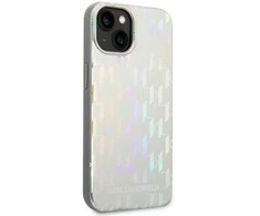 Dėklas Karl Lagerfeld KLHCP14MLGMMSV3 iPhone 14 Plus 6,7" hardcase sidabrinė/sidabrinis Monogram Iridescent