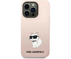 Dėklas Karl Lagerfeld KLHCP14XSNCHBCP IPHONE 14 PRO MAX 6.7 "HARDCASE Rožinis/Rožinis SILICONE CHUPETTE